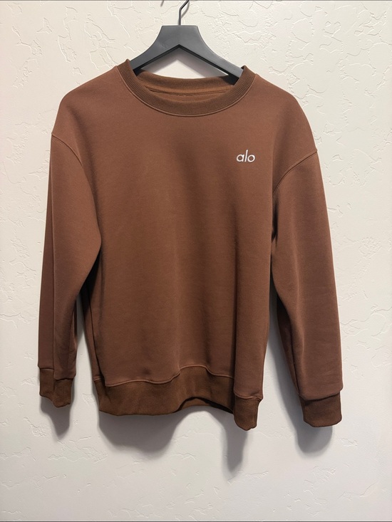 ALO Yoga Tops - ALO Yoga Chocolate Brown Crewneck Sweatshirt